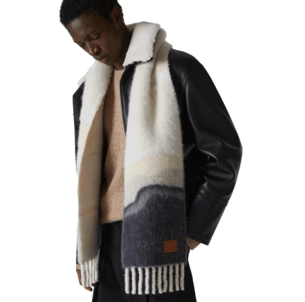 Scarf in alpaca and wool blend