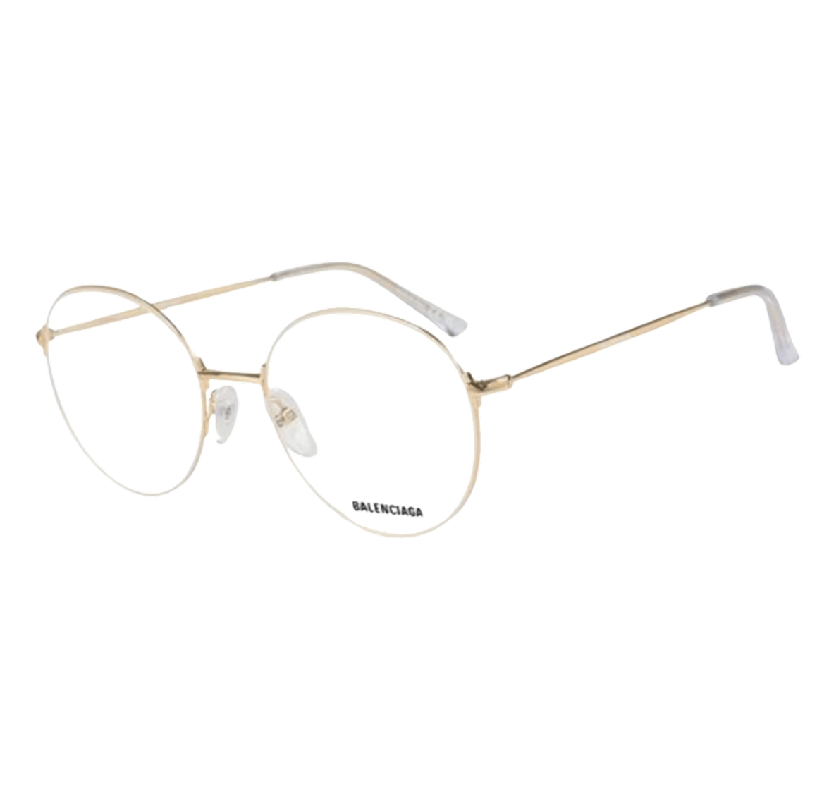 Balenciaga Oval Eyeglasses Gold BB0035O003