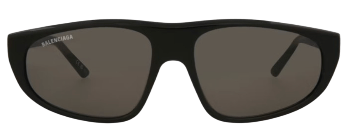 Balenciaga Square Frame Acetate Sunglasses Shiny Black