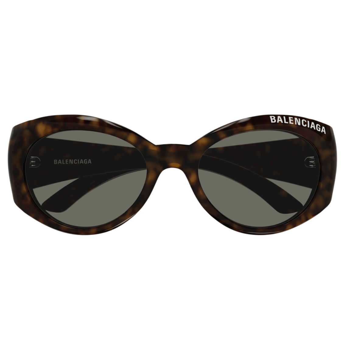 Balenciaga Round Frame Sunglasses Havana Green
