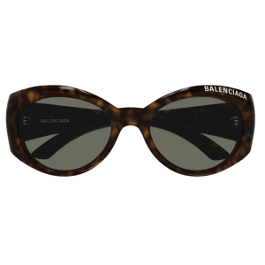 Balenciaga Round Frame Sunglasses Havana Green