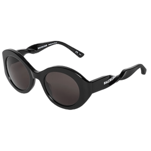 (W) Balenciaga Acetate Sunglasses Black Grey