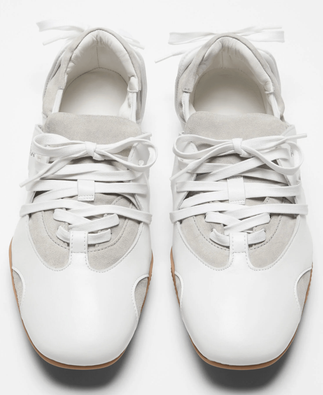 Acne Studios - Leather lace-up shoes - Off white/white