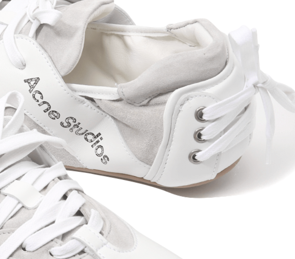 Acne Studios - Leather lace-up shoes - Off white/white