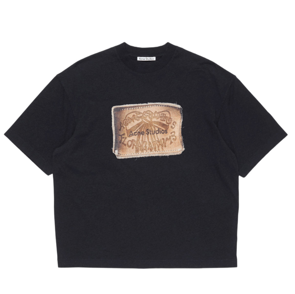 Acne Studios Logo T-Shirt Faded Black