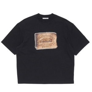 Acne Studios Logo T-Shirt Faded Black