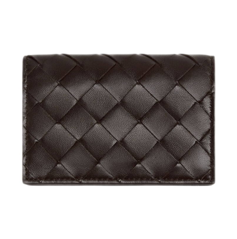 Bottega Veneta Intrecciato Business Card Case Fondant