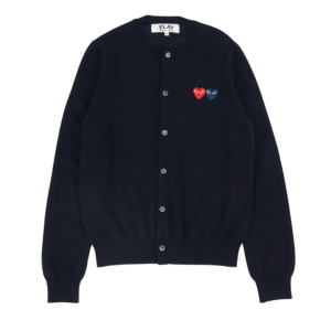 DOUBLE HEART WAPPEN CARDIGAN
