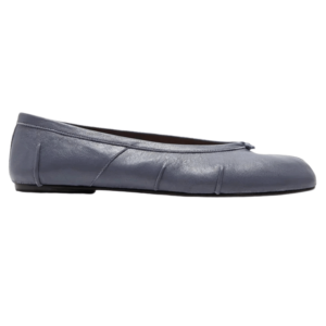 Blue Leather Tabi New Flats - Ballerinas