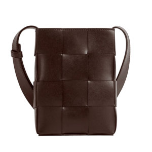 Bottega Veneta Mini Cassette Crossbody Bag Light Brown