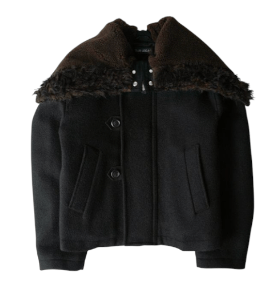 DULUTH JACKET Classic Black Stamped Wool 