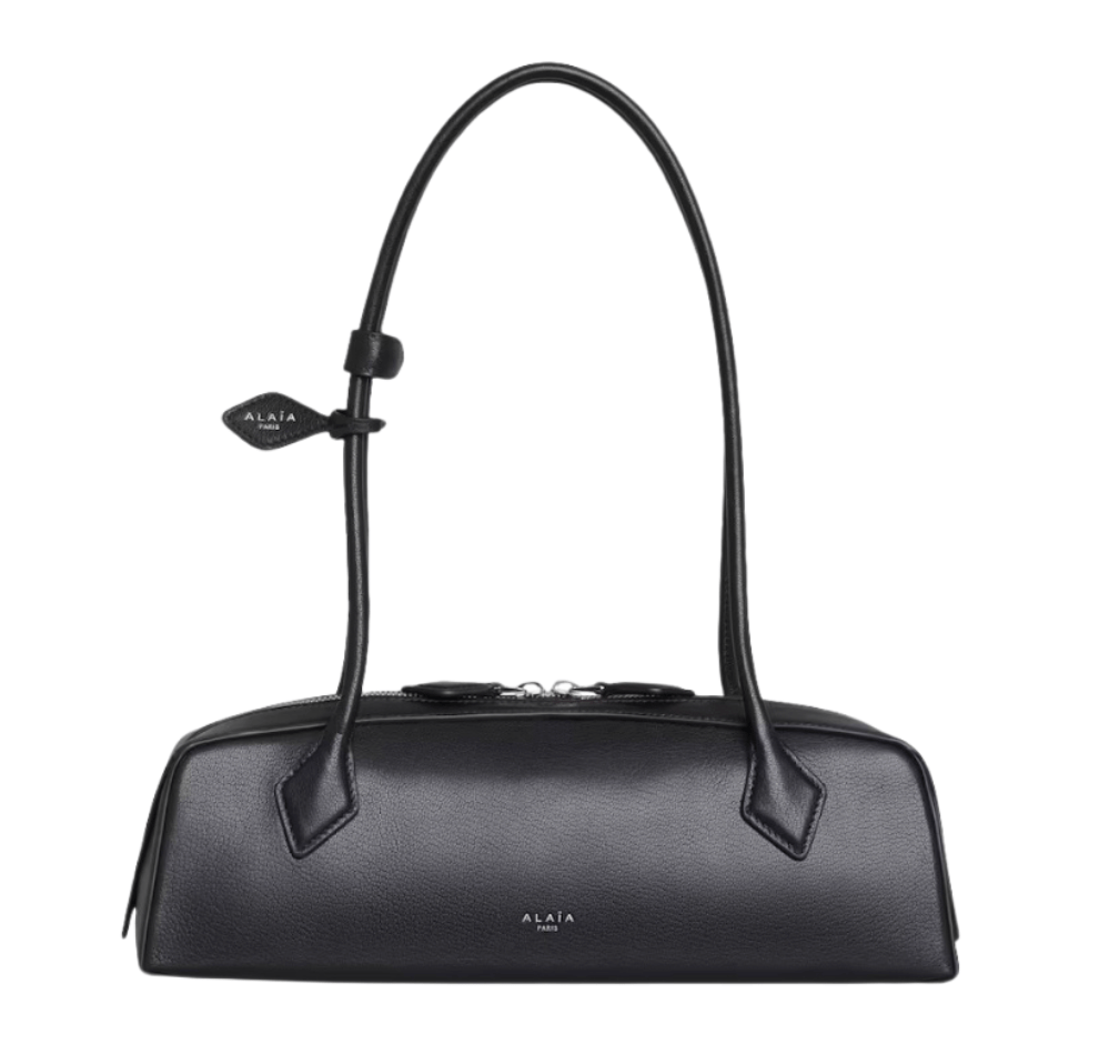 Alaia Le Teckel Medium Bag in Goatskin Black