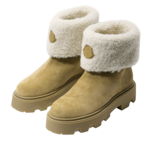 Moncler Enfant shearling-trimmed Ankle Boots 