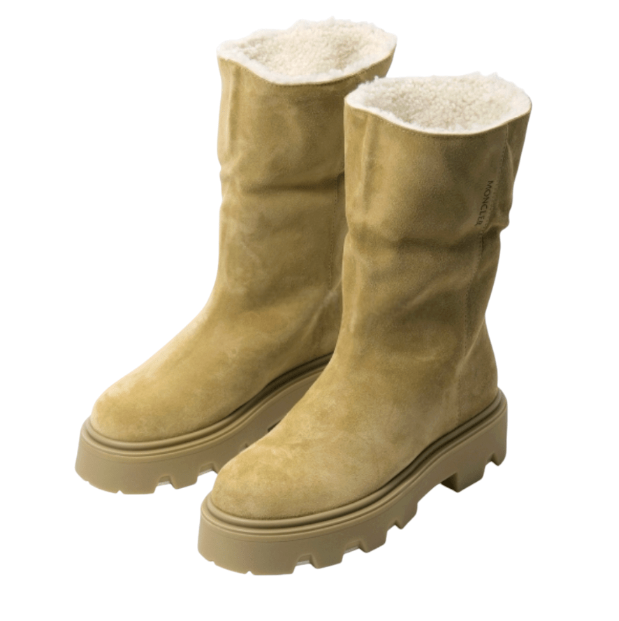 Moncler Enfant shearling-trimmed Ankle Boots 