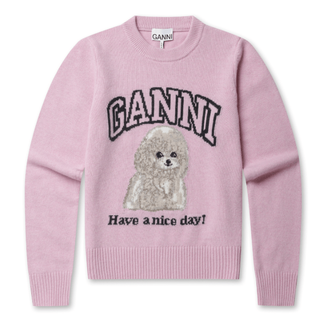 GANNI Pink Poodle Jumper 