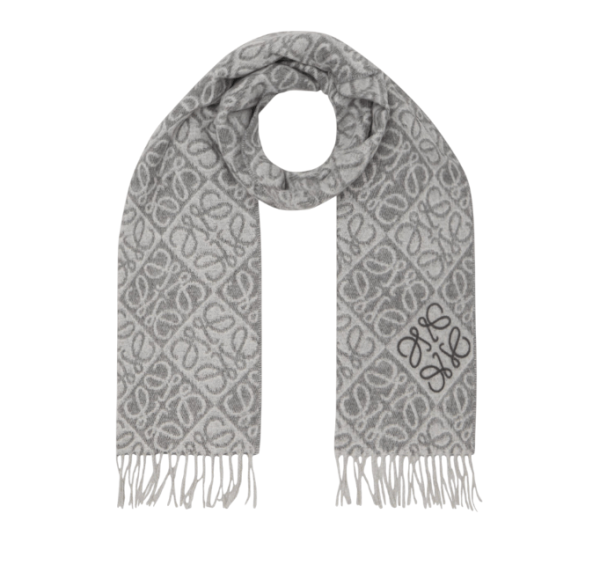 LOEWE Logo Anagram Fringed Scarf