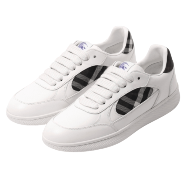  Leather Check Terrace Sneakers