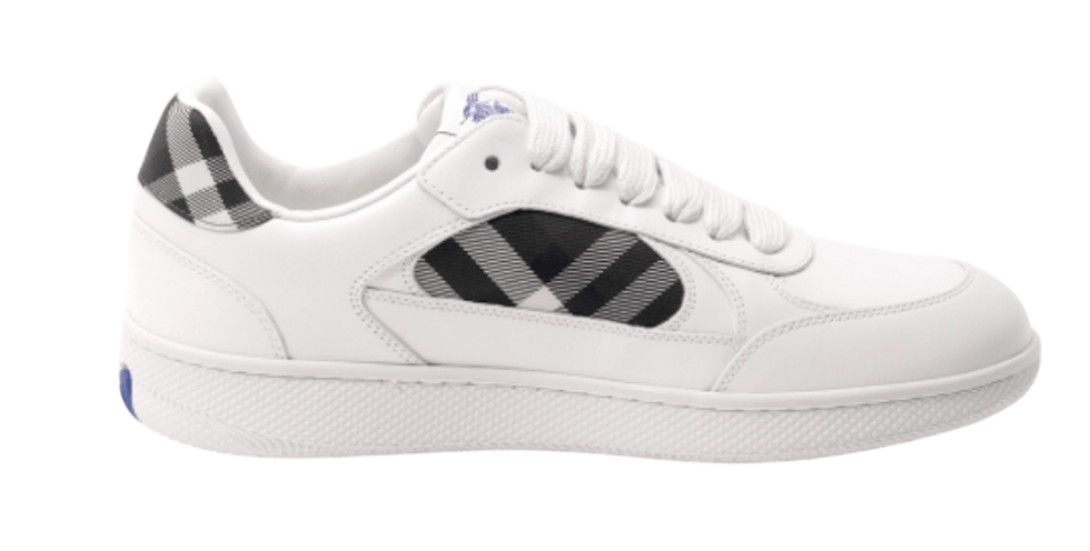  Leather Check Terrace Sneakers