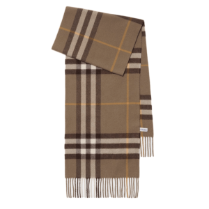 Burberry Check Cashmere Scarf Vole