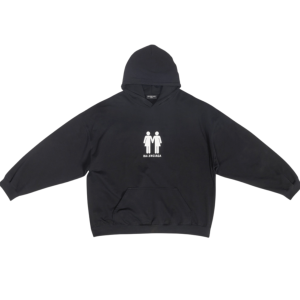 Balenciaga Pride 22 Boxy Fit Hoodie Black