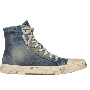 BALENCIAGA PARIS HIGH TOP SNEAKER IN BLUE
