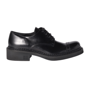 Black Leather Brogue Shoes