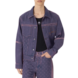 MOON LASER DENIM TRUCKER JACKET PU20 LAVENDER