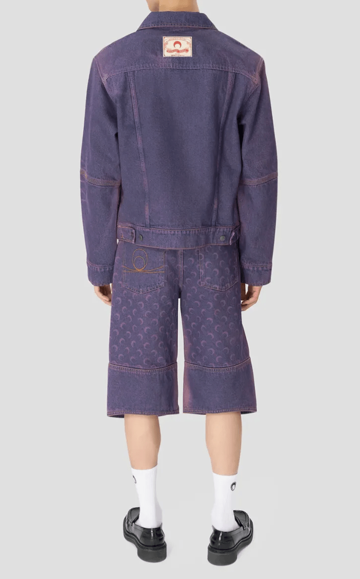 MOON LASER DENIM TRUCKER JACKET PU20 LAVENDER