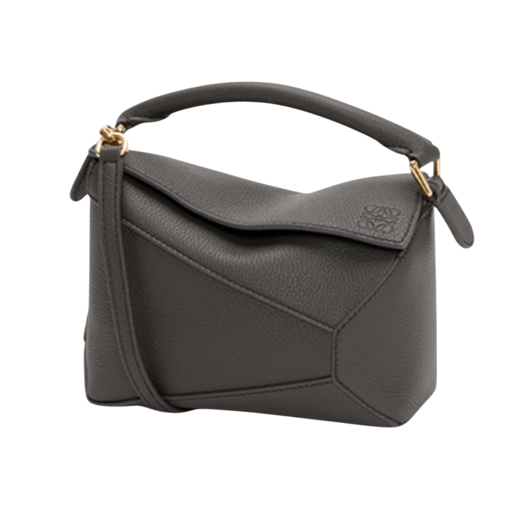 Loewe Mini Puzzle Bag In Soft Grained Calfskin