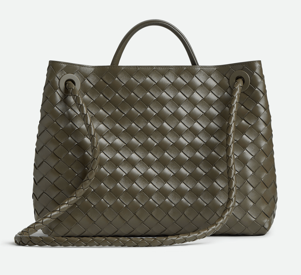 Bottega Veneta Andiamo Medium Green Tote Bag