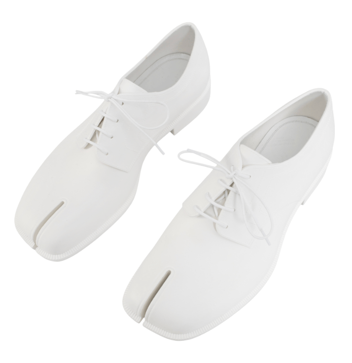 Maison Margiela Tabi White Lace-Up Shoes