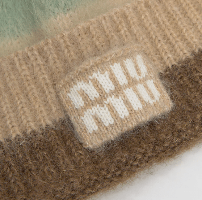 Miu Miu Embroidered Mohair Blend Beanie