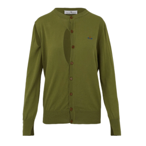 Vivienne Westwood Ripped Cardigan Military Green