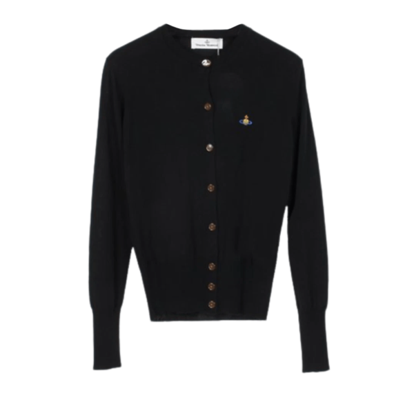 Vivienne Westwood Orb Logo Cardigan Black