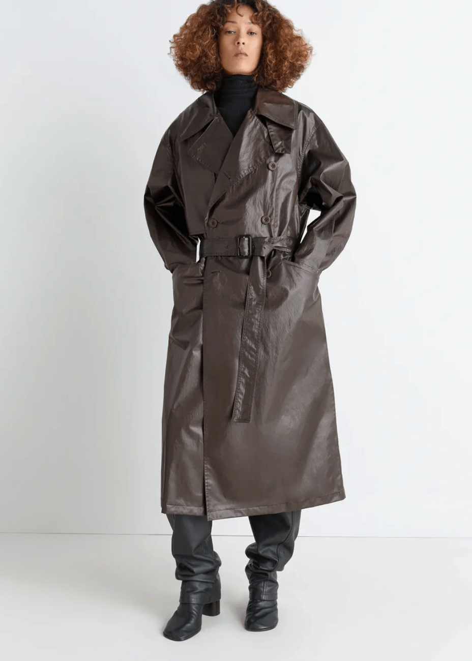 Trench Coat - Dark Cherry