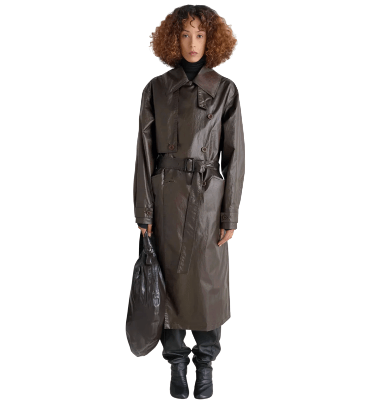 Trench Coat - Dark Cherry