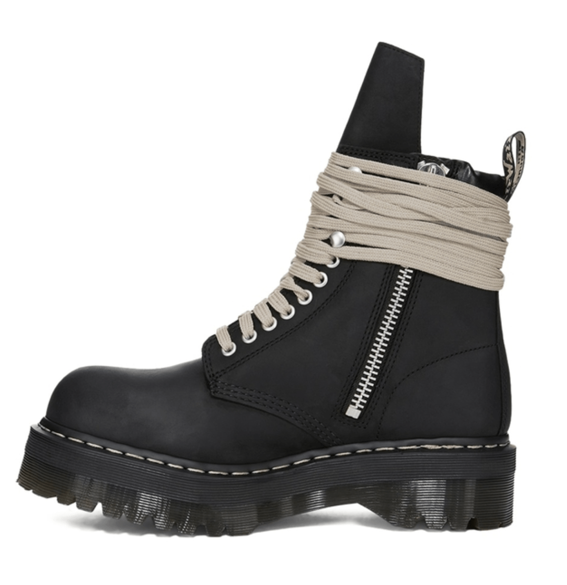 Rick Owens x Dr. Martens Quad Sole Steel Toe Boots