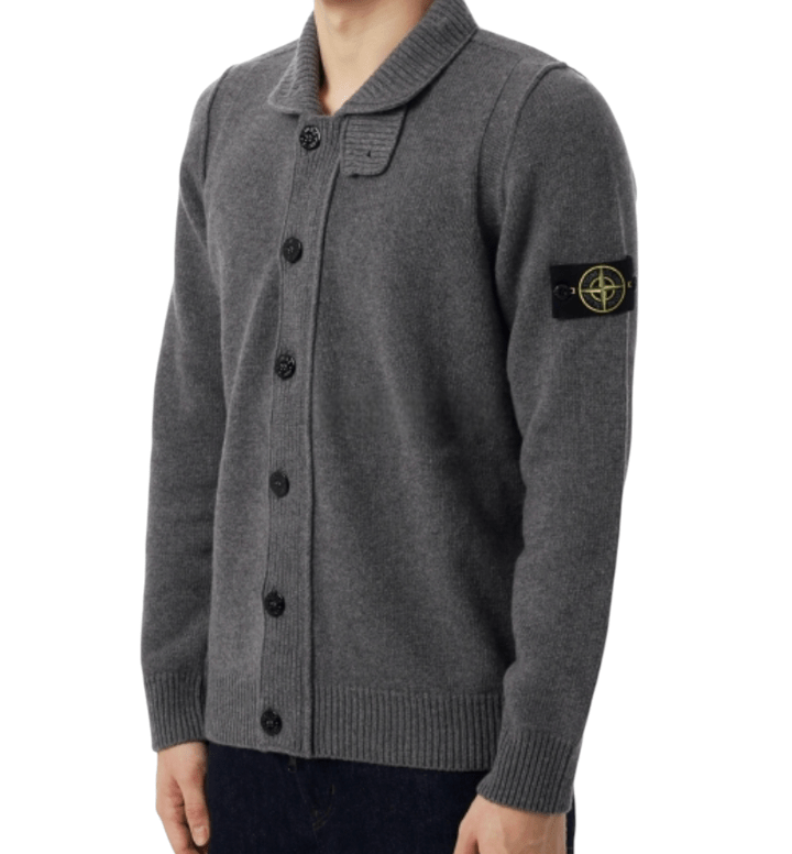 Lambswool Button-up Jumper 