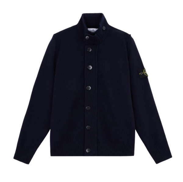 Lambswool Button-up Jumper 