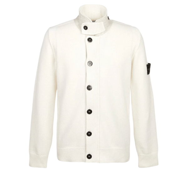 Lambswool Button-up Jumper 