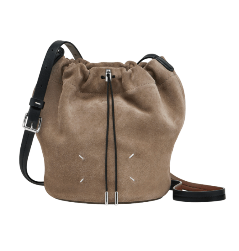 Drawstring Crossbody Bucket