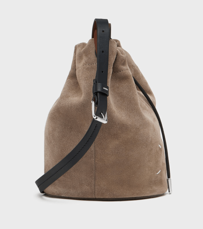 Drawstring Crossbody Bucket
