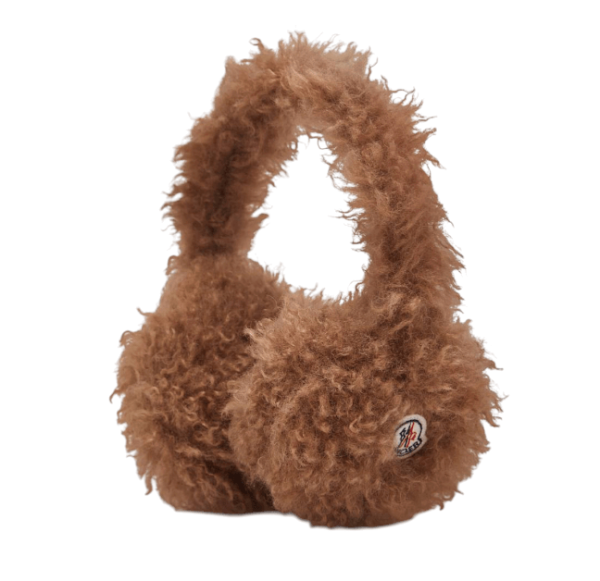 (W) Moncler Padded Teddy Earmuff Brown - 25FW