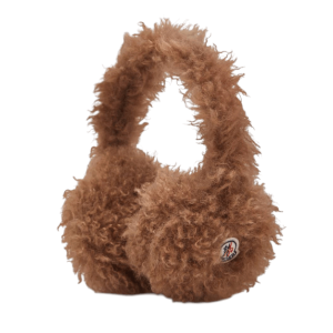 (W) Moncler Padded Teddy Earmuff Brown - 25FW
