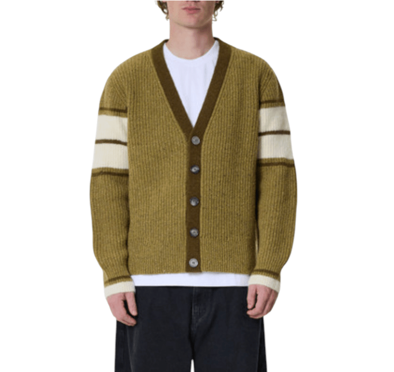 Green Cardigan with a V-neckline Ami