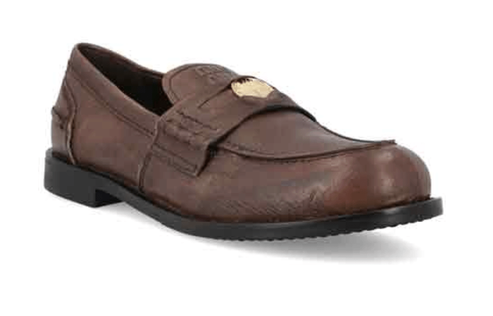 (W) Miu Miu Calfskin Penny Loafers Cocoa Brown