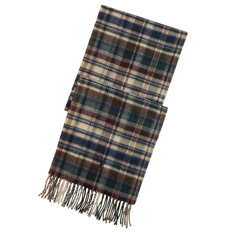 Plaid Wool & Cashmere Scarf