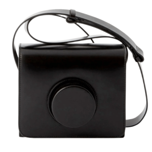 Lemaire Camera Bag Vegetable-Tanned Leather Black