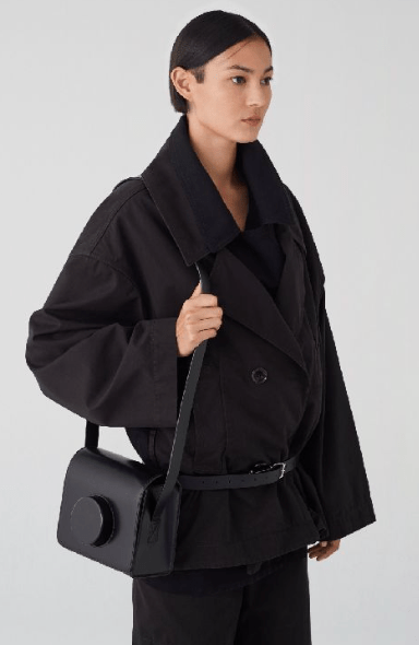 Lemaire Camera Bag Vegetable-Tanned Leather Black