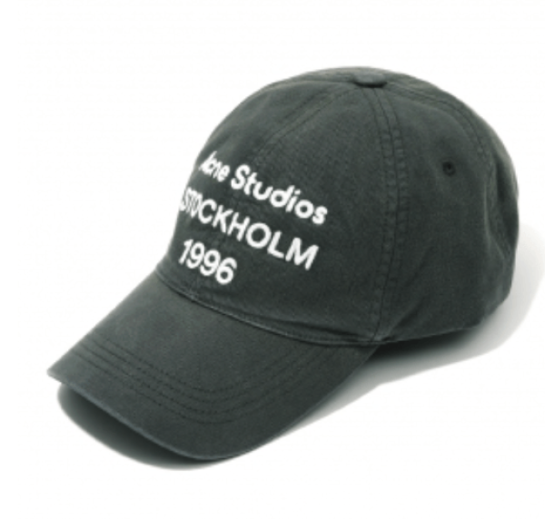 Acne Studios Logo Cap Faded Black